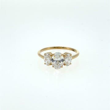 Zonder minimumprijs - Ring - 14 karaat Geel goud - 2.04ct.