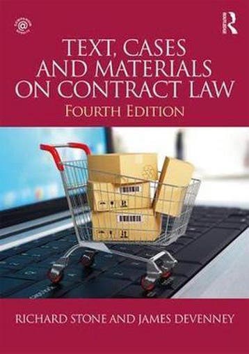 Text, Cases and Materials on Contract Law 9781138907492, Verzenden, Richard Stone