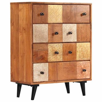 vidaXL Ladekast 60x30x75 cm massief acaciahout, Verzenden
