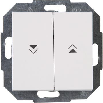 KOPP Jaloezieschakelaar Athenis HK07 2-knops Wit, Doe-het-zelf en Bouw, Verzenden, Nieuw