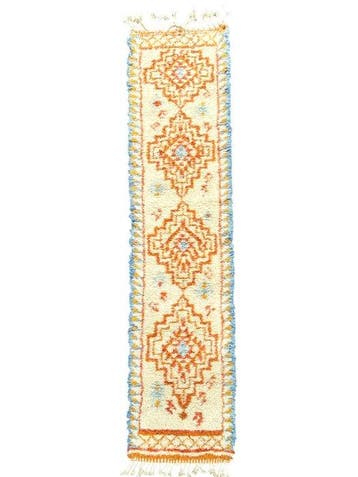 Tapis couloir marocain Beni Ourain – texture laine – fait, Nieuw