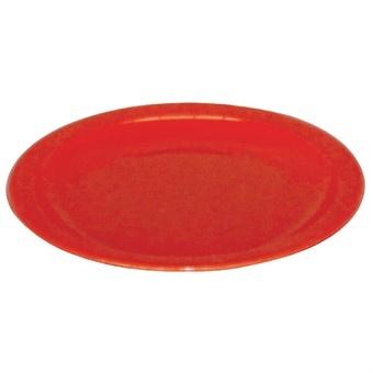 Borden | KRISTALLON | Kunststof | Rood | 12 Stuks | Ø230mm, Verzenden, Nieuw in verpakking