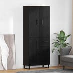 vidaXL Highboard met lade 2 pcs Zwart Eiken 69,5 x 34 x 180, Huis en Inrichting, Kasten | Dressoirs, Verzenden, Nieuw