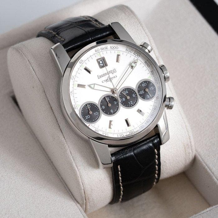 Eberhard & Co. - Chrono 4 Bellissimo Chronograph - Sans prix, Handtassen en Accessoires, Horloges | Heren
