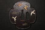 Swallow Tsuba : C5-639 - Fer forgé - Japon - Milieu de la