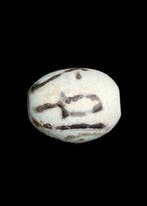 Égypte ancienne, période tardive Faience Perle avec Wedjats, Antiquités & Art