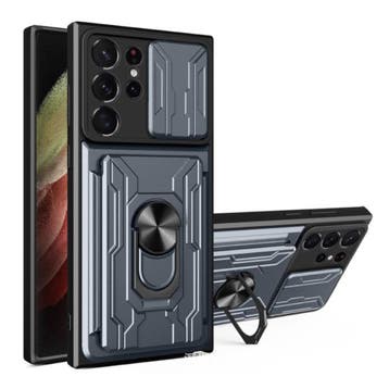 Samsung Galaxy S22 Plus - Card Slot Hoesje met Kickstand en, Verzenden