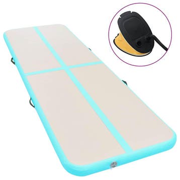 vidaXL Gymnastiekmat met pomp opblaasbaar 300x100x10 cm PVC, Sport en Fitness, Yoga en Pilates, Verzenden, Nieuw