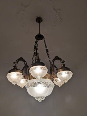 Lustre - Bronze, Verre - géant