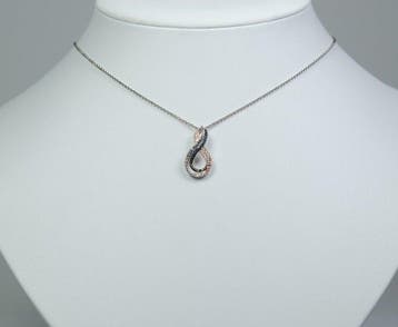 Zonder minimumprijs - Ketting met hanger - 925 zilver - 0,20