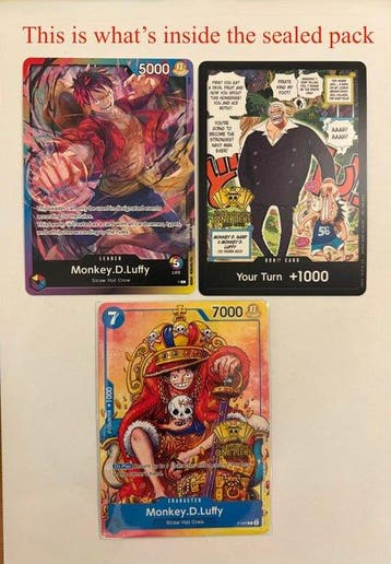 Bandai Verzegelde kaart - One Piece - Monkey D. Luffy P-043, Nieuw
