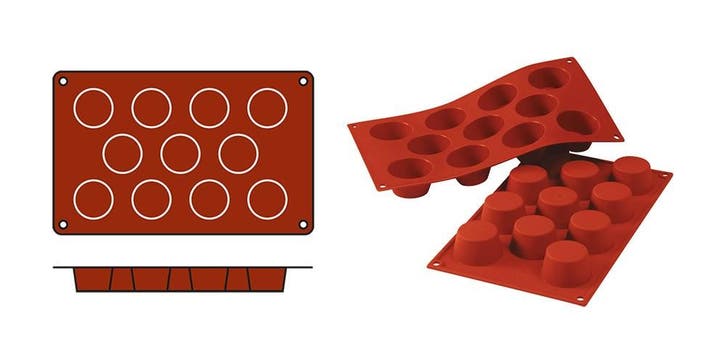 Bakmat | Muffins-Small Silikomart, Zakelijke goederen, Horeca | Keukenapparatuur, Nieuw in verpakking, Verzenden