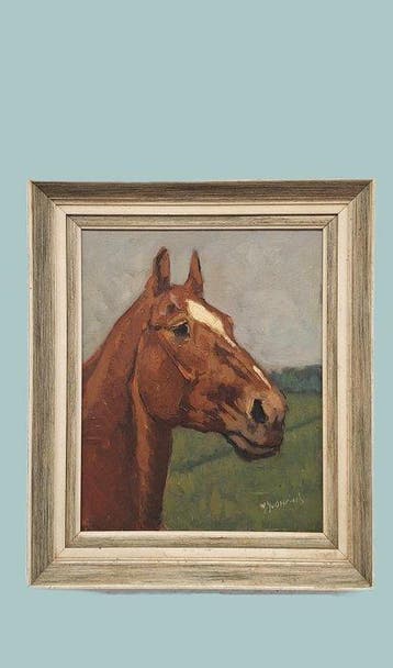 G. J. Overbeek (1882-1947) - **NO RESERVE** Paardenhoofd, Antiquités & Art