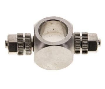 4.3x3 & G1/8 Vernikkeld Messing Banjo T-Opsteekkoppeling, Verzenden
