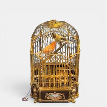 Automatonklok - attributed to Jaquet-Droz Louis XVI Brons,