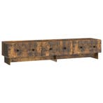 vidaXL TV Kast met lade Gerookt eiken 147 x 34,5 x 30 cm, Verzenden