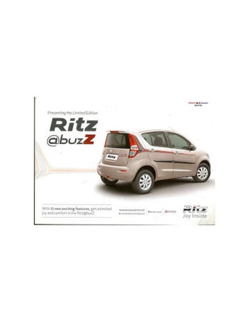 2014 MARUTI SUZUKI RITZ SHEET ENGELS, Nieuw