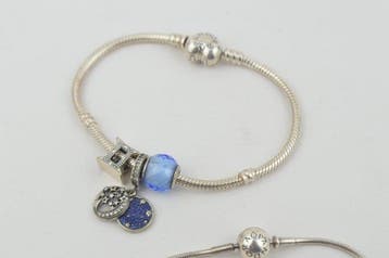 Sans prix de réserve - Pandora - Bracelet Argent 925 - Lot, Bijoux, Sacs & Beauté