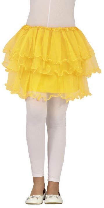 Gele Tutu Meisje Ruches 30cm, Verzenden, Nieuw