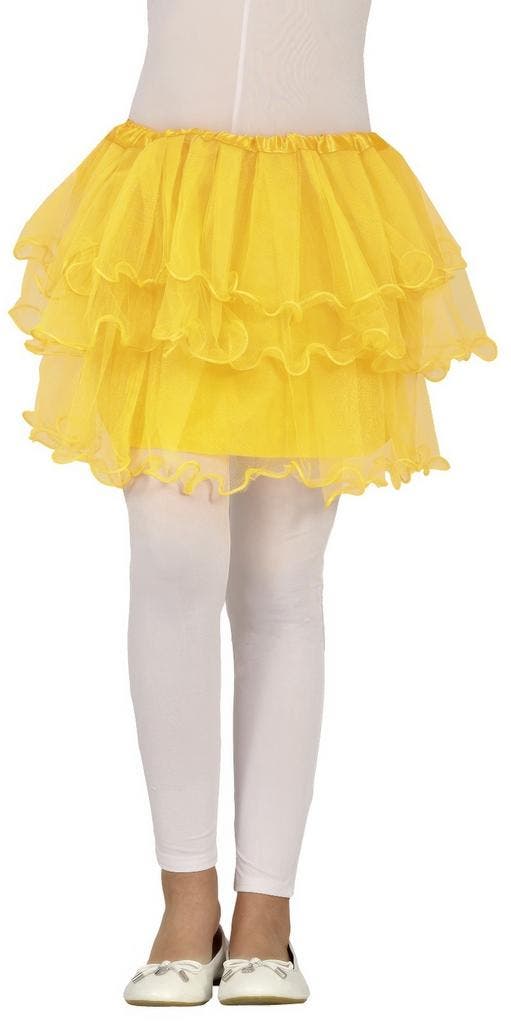 Gele Tutu Meisje Ruches 30cm, Hobby en Vrije tijd, Feestartikelen, Nieuw, Verzenden