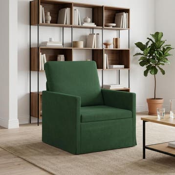 vidaXL Fauteuil Jungle Groen 70 x 81 x 82 cm Corduroy stof, Verzenden, Nieuw