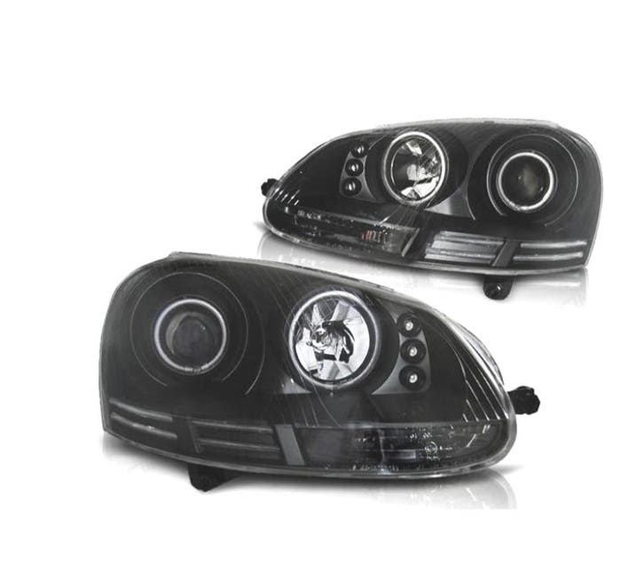 PHARES VOLKSWAGEN VW GOLF 5 ANGEL EYES CCFL DAYLIGHT LED FON, Auto-onderdelen, Verlichting, Verzenden