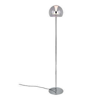 Trio FLYNT vloerlamp | LED | chroom met transparant | Ø 23 c, Verzenden