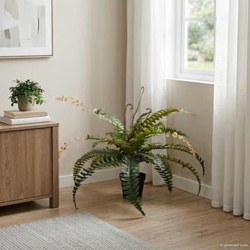 vidaXL Kunstmatige Fern Boom Groen 58 x 13 x 60 cm Stof en, Verzenden
