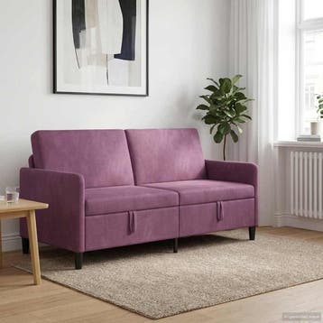 vidaXL Sofa met Opbergruimte Paars 172 x 78 x 87 cm, Huis en Inrichting, Verzenden, Nieuw