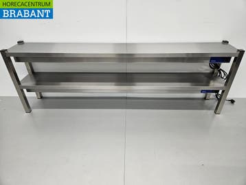 RVS Dubbele Warmtebrug Warmhoudbrug Verwarmde Etagere, Ophalen of Verzenden, Nieuw in verpakking