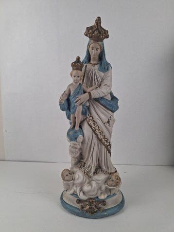 Statue, Notre-Dame des Victoires - 46.5 cm - Plâtre