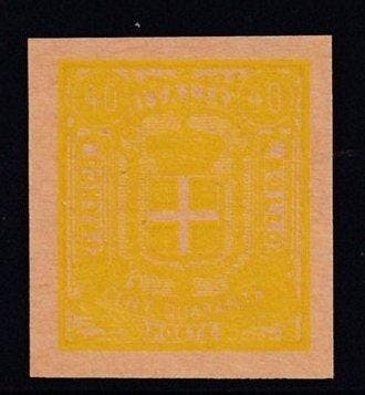 Koninkrijk Italië 1863 - Koninkrijk Italië 1863 Proefdruk, Gestempeld