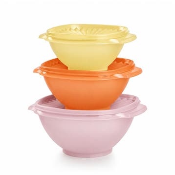 Tupperware 3 Zonnedeksel Kommen, Verzenden