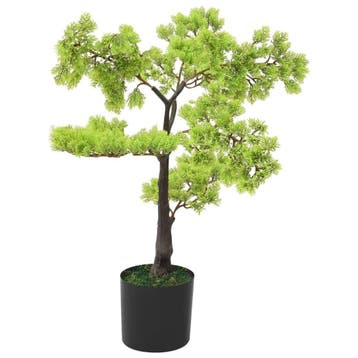 vidaXL Kunstplant met pot cipres bonsai 60 cm groen, Verzenden