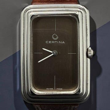 Certina - Vintage Rectangular Clásico - Sans prix de réserve, Handtassen en Accessoires, Nieuw