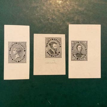 Canada 1851/1859 - 3 herdrukken van Fournier - Stanley