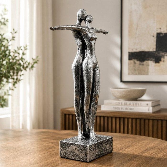 Decoratief ornament - Italian Handcrafted Female Sculpture, Antiquités & Art, Curiosités & Brocante