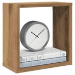 vidaXL Wandschappen kubus 4st 30x15x30cm bewerkt hout, Verzenden