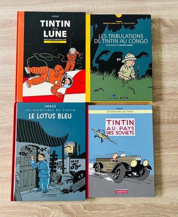 Tintin - Ensemble de 4 albums - Diverse edities - 2016/2024