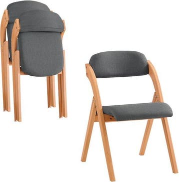2dekans | SoBuy Set van 2 Klapstoel, Bureaustoel met, Huis en Inrichting, Stoelen, Ophalen of Verzenden, Nieuw