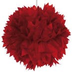 Pompon Rood 30cm, Verzenden