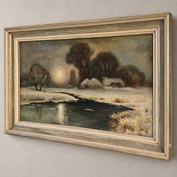 Nederlandse school (XX) - Winter Landscape – Oil on Canvas