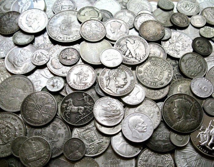 Wereld. 1 Kilo Silver Coins | 19th-20th Century | Worldwide, Postzegels en Munten, Munten | Europa | Niet-Euromunten