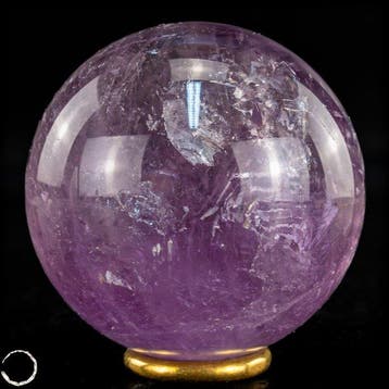 Natuurlijke halfdoorzichtige amethist Sphere- 317.39 g