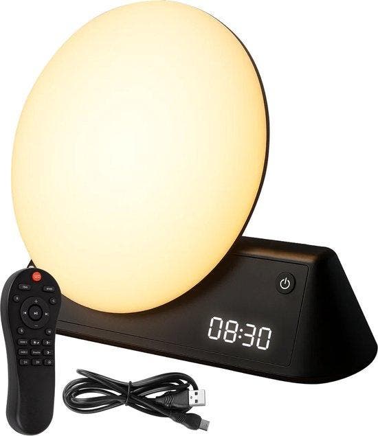 2dekans | Nuvance Wake up light - Digitale Wekker -, Maison & Meubles, Accessoires pour la Maison | Horloges, Enlèvement ou Envoi