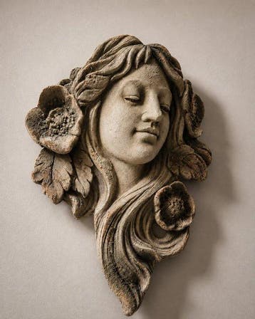Pot de fleurs - Résine - Pot de fleurs mural Art Nouveau