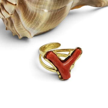 Koraal - Argento 925 - Ring - Italiaans vakmanschap