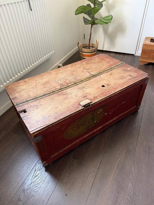 Kist - Hout - Transport sigarenkist, Antiquités & Art, Curiosités & Brocante