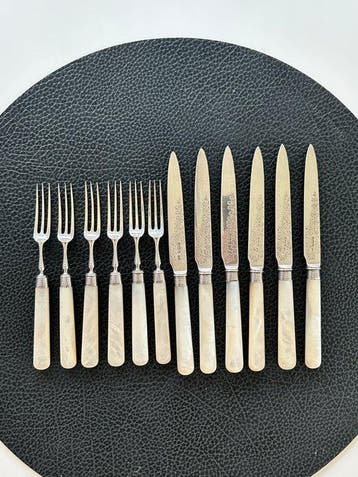 Allen& Darwin - Bestekset voor 6 personen (12) - .925 zilver, Antiek en Kunst