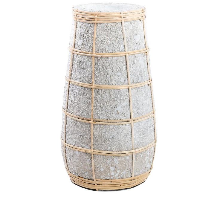 Bazar Bizar De Cutie Vaas - Betongrijs Naturel - L -, Huis en Inrichting, Woonaccessoires | Vazen, Zo goed als nieuw, Aardewerk of Porselein